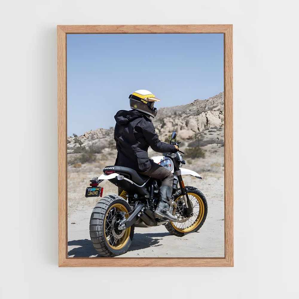 Poster Scrambler désert majestueux sled – affiche Ducati (vue 4)